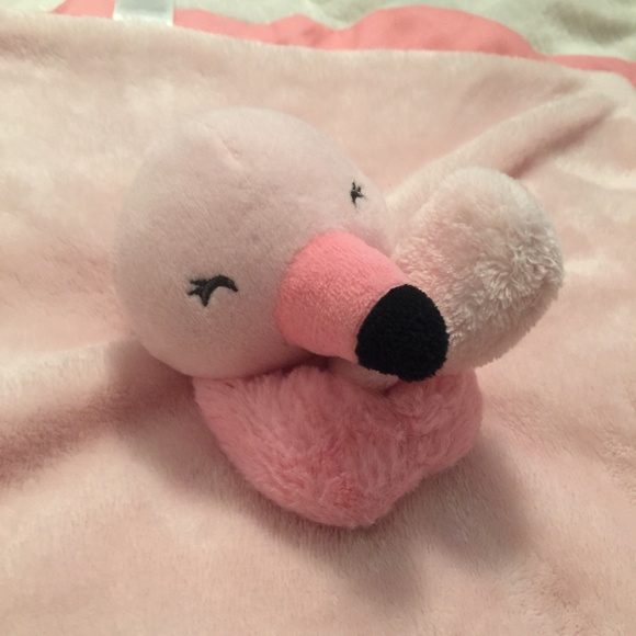 Carter’s Pink Flamingo Plush Baby Security Blanket Lovey (2019) - Picture 2 of 6